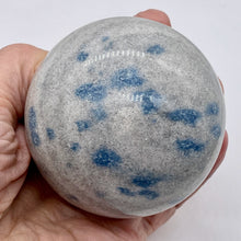 Load image into Gallery viewer, K2 Stone Meditation Scrying Sphere | 3&quot; | White Blue | 1 Display Sphere |
