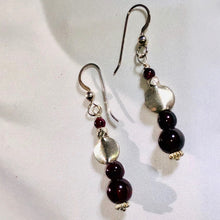Load image into Gallery viewer, Garnet &amp; Sterling Silver Earrings Amazing 300041 - PremiumBead Alternate Image 3
