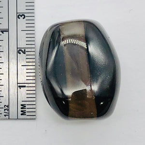 Smoky Quartz Statement Oval | 30x23x16 | Smoke | 1 Bead |