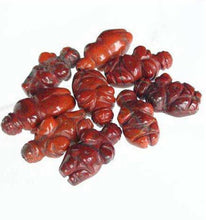 Load image into Gallery viewer, 2 Carved Brecciated Jasper Goddess of Willendorf Beads | 20x9x7mm | Red/Brown - PremiumBead Alternate Image 9
