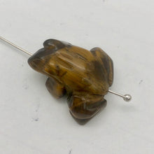 Load image into Gallery viewer, Adorable Tigereye Frog Figurine | 22x17x10mm | Golden Brown - PremiumBead Alternate Image 5
