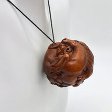Load image into Gallery viewer, Carved &amp; Signed Horse Sphere Boxwood Netsuke - PremiumBead Primary Image 1
