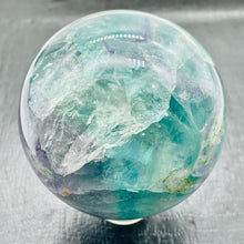 Load image into Gallery viewer, Fluorite Scry Meditation Sphere Round | 2 1/2&quot; | Green/Clear | 1 Sphere |
