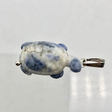 Load image into Gallery viewer, Charming! Unique Sodalite Turtle &amp; Silver Pendant - PremiumBead Alternate Image 4
