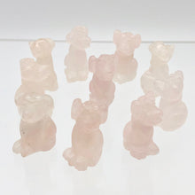 Load image into Gallery viewer, Faithful 2 Rose Quartz Hand Carved Dog Beads | 20x12x10mm | Pink - PremiumBead Alternate Image 9
