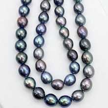 Load image into Gallery viewer, Perfect 6.5x5.5-6x5mm Peacock Oval FW Pearl Strand 104509
