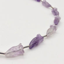 Load image into Gallery viewer, Lovely Carved Amethyst Trumpet Flower Bead Strand | 18 Beads | 110825 - PremiumBead Alternate Image 8

