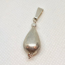 Load image into Gallery viewer, Sexy! Brushed Sterling Silver Teardrop Pendant 507233 - PremiumBead Alternate Image 2
