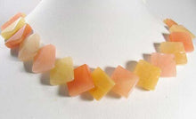 Load image into Gallery viewer, 7 Unique Lab Autumn Jade Square Lentil Beads 010599P - PremiumBead Primary Image 1
