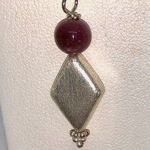 Load image into Gallery viewer, Pink Sapphire &amp; Hill Tribe Silver Earrings 310698 - PremiumBead Alternate Image 2
