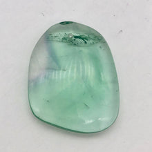 Load image into Gallery viewer, Teal/Green/Clear Fluorite Freeform Pendant Bead! | 40x30mm | Green | Oval | - PremiumBead Primary Image 1
