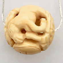 Load image into Gallery viewer, Chinese Zodiac Year of the Horse Waterbuffalo Bone Bead | 30mm| Cream| 1 Bead | - PremiumBead Alternate Image 7

