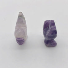 Load image into Gallery viewer, 2 Cute Carved Nartural Amethyst Rooster Beads | 19x13mm | Purple - PremiumBead Alternate Image 3
