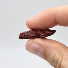 Load image into Gallery viewer, Red Gators 2 Carved Jasper Alligator Beads | 28x11x7mm | Red - PremiumBead Alternate Image 7
