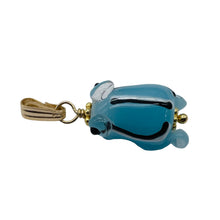 Load image into Gallery viewer, Lampwork Frog 14K Gold Filled Frog | 1&quot; Long | Periwinkle Blue | 1 Pendant |
