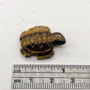 Adorable Tigereye Sea Turtle Figurine | 20x17x7mm | Golden Brown - PremiumBead Alternate Image 7