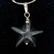 Load image into Gallery viewer, Hematite Starfish Pendant Necklace | Semi Precious Stone | Silver Pendant | - PremiumBead Alternate Image 2
