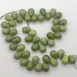 Lovely! 3 Natural Chinese Peridot Pear Smooth Briolette Beads - PremiumBead Alternate Image 9