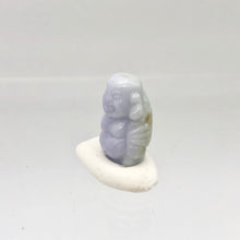 Load image into Gallery viewer, 26cts Hand Carved Buddha Lavender Jade Pendant Bead | 21x14x9.5mm | Lavender - PremiumBead Alternate Image 4
