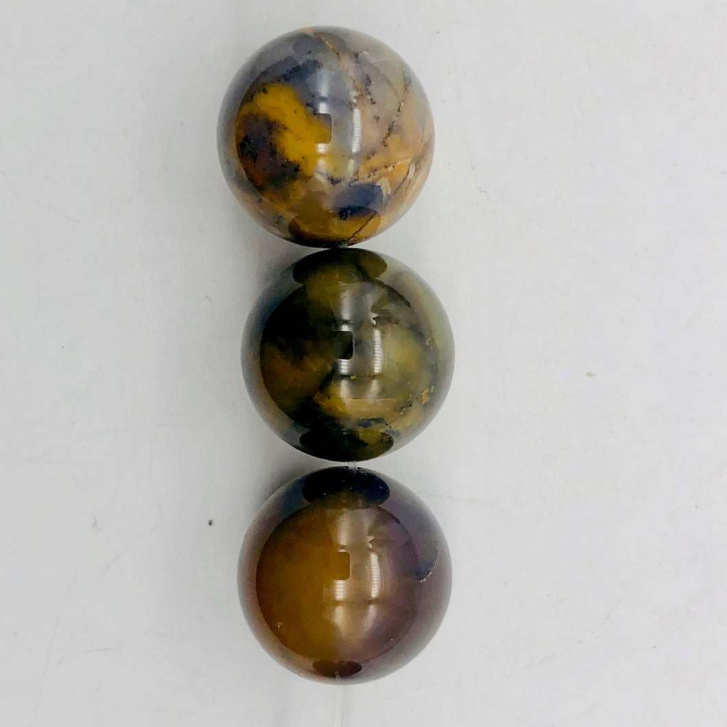 Dazzle! Purple Sage Faceted Agate | 20mm | Multi-color | Round | 3 beads | - PremiumBead Primary Image 1