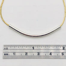 Load image into Gallery viewer, 44mm Hand Made Sterling Silver Curved Tube Bead 10340
