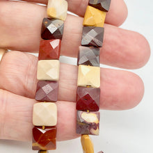 Load image into Gallery viewer, Mookaite Faceted Bead Half-Strand! | 10x10x5mm | Square | 20 beads | - PremiumBead Alternate Image 4
