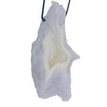 Load image into Gallery viewer, 90cts Blue Chalcedony Pendant Bead Druzy Dream 9852L
