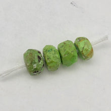 Load image into Gallery viewer, Rare Natural Gaspeite Faceted Roundel Bead Strand 109183
