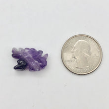 Load image into Gallery viewer, Unique Soaring Carved Amethyst Dragon Figurine | 25x14x7.5mm | Purple - PremiumBead Alternate Image 2
