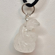 Load image into Gallery viewer, Carved Quartz Snake &amp; Sterling Silver Pendant 509278QZS - PremiumBead Alternate Image 2
