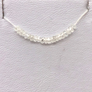 Dazzle! 2.2cts White Sapphire Faceted Beads | 20 Beads | 2.5x1.5-2x1mm | 3294 - PremiumBead Primary Image 1