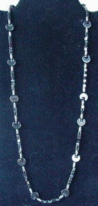 Hand Crafted and Designed Garnet Hematite Moonstone Necklace 200012 - PremiumBead Alternate Image 2