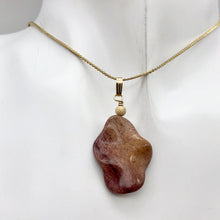 Load image into Gallery viewer, Amazing! Hand Carved Mookaite &amp; 14Kgf Pendant - PremiumBead Alternate Image 4

