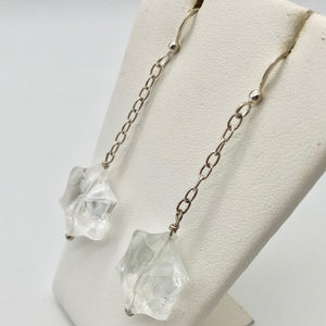 Faceted Quartz Star-Shaped Beads & Sterling Silver Earrings 319245 - PremiumBead Alternate Image 2