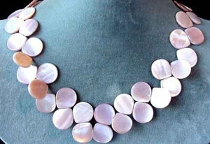 Premium Pink Mother of Pearl Shell 18x15.5mm Briolette Bead Strand 104362 - PremiumBead Alternate Image 2