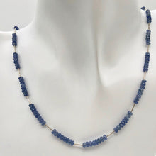 Load image into Gallery viewer, 41cts Genuine Untreated Blue Sapphire &amp; Sterling Silver Necklace 203285 - PremiumBead Alternate Image 7
