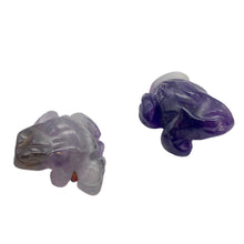 Load image into Gallery viewer, Prosperity 2 Hand Carved Amethyst Frog Beads | 20x18x9.5mm | Purple
