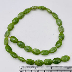 Intense Faceted Moss Jade Focal 14x10x6mm Bead Strand 102482