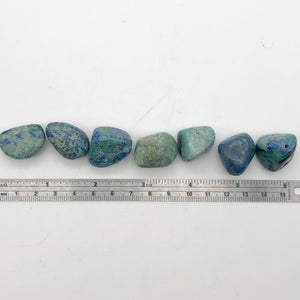 Natural 7 Azurite Malachite large nugget Beads - PremiumBead Alternate Image 5