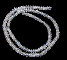 Load image into Gallery viewer, Sparkle Rainbow Moonstone Roundel Bead Strand 107489
