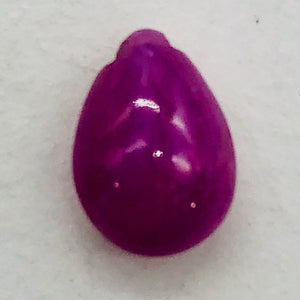 Ruby Flat Smooth Briolette Briolette | 8.75x6x3-8x5x3mm | Pink | 1 Bead