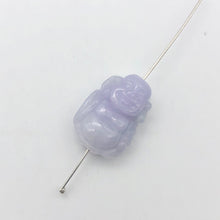 Load image into Gallery viewer, 23cts Hand Carved Buddha Lavender Jade Pendant Bead | 20.5x14.5x9.5mm | Lavender - PremiumBead Alternate Image 7
