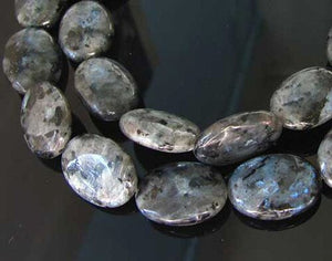 Speckled Grey Labradorite 20x15mm Oval Bead Strand 109556 - PremiumBead Primary Image 1