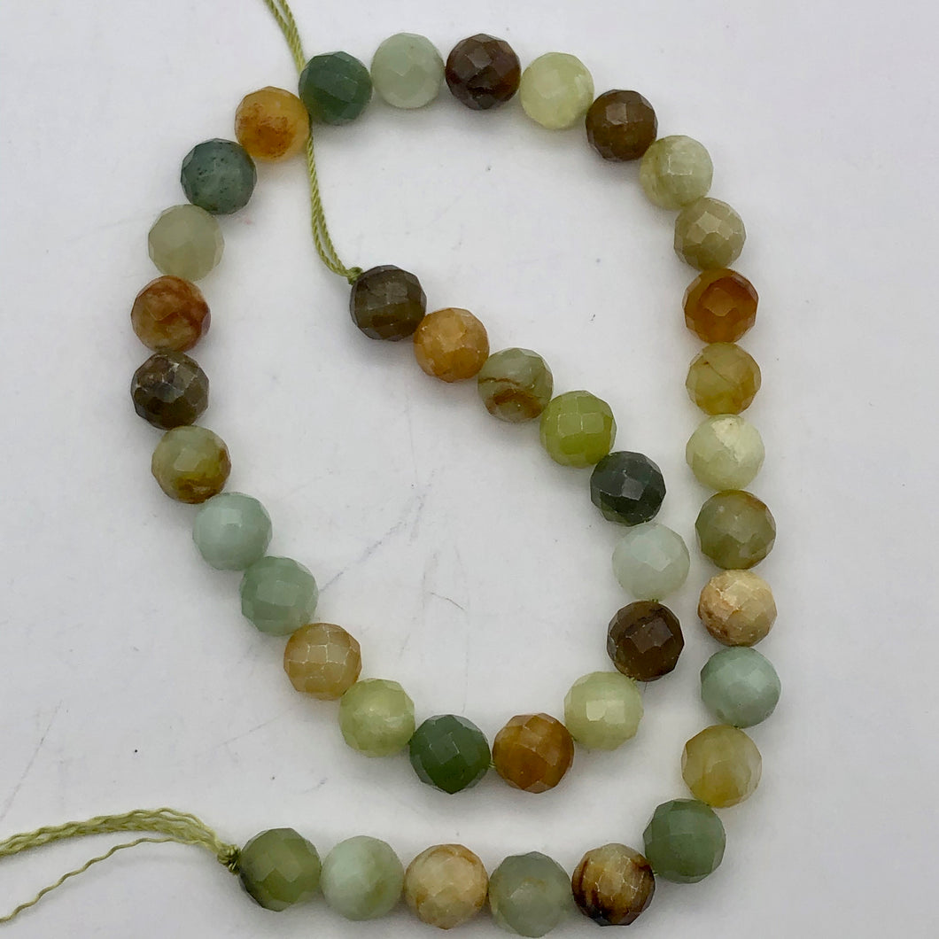 Mystical Fall Jade 10mm Faceted Bead Strand - PremiumBead Primary Image 1