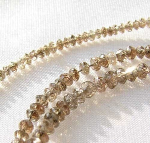 18cts Natural Champagne Diamond Bead 15 inch Strand 109316 - PremiumBead Alternate Image 4