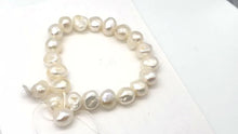 Load and play video in Gallery viewer, Baroque Creamy White FW Pearl 8&quot; Strand| 9.5x9x6 to 13x9x6mm| White| 21 Pearls |
