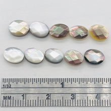 Load image into Gallery viewer, Phenomenal Faceted Tahitian Mother of Pearl Oval Beads | 8x6mm | 10 Beads |
