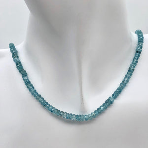 78.9cts Natural Blue Zircon 4x2.5-3x1.5mm Graduated Faceted Bead Strand 10845 - PremiumBead Alternate Image 2