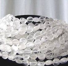 Load image into Gallery viewer, Sparkle Icy Quartz 12x6.5mm Coin Bead 8&quot; Strand 008458 - PremiumBead Alternate Image 2

