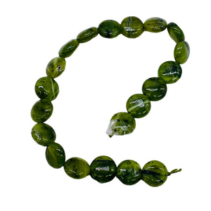 10 Premium Speckle Nephrite 10x5mm Jade Beads 10261